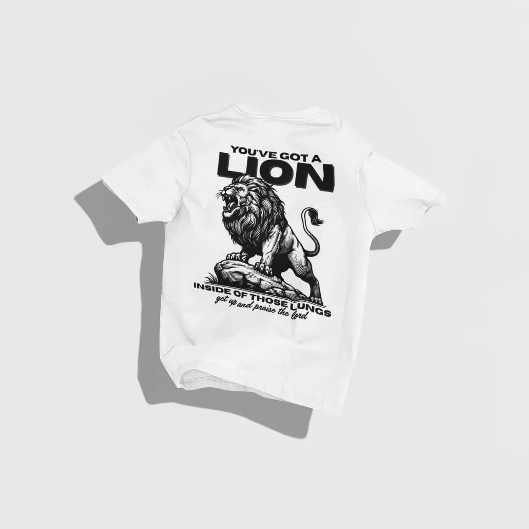 You've Got A Lion Inside Of Those Lungs Shirt Christian Shirt Worship Tee Christian Apparel Spiritual Tee Religious Man Shirt