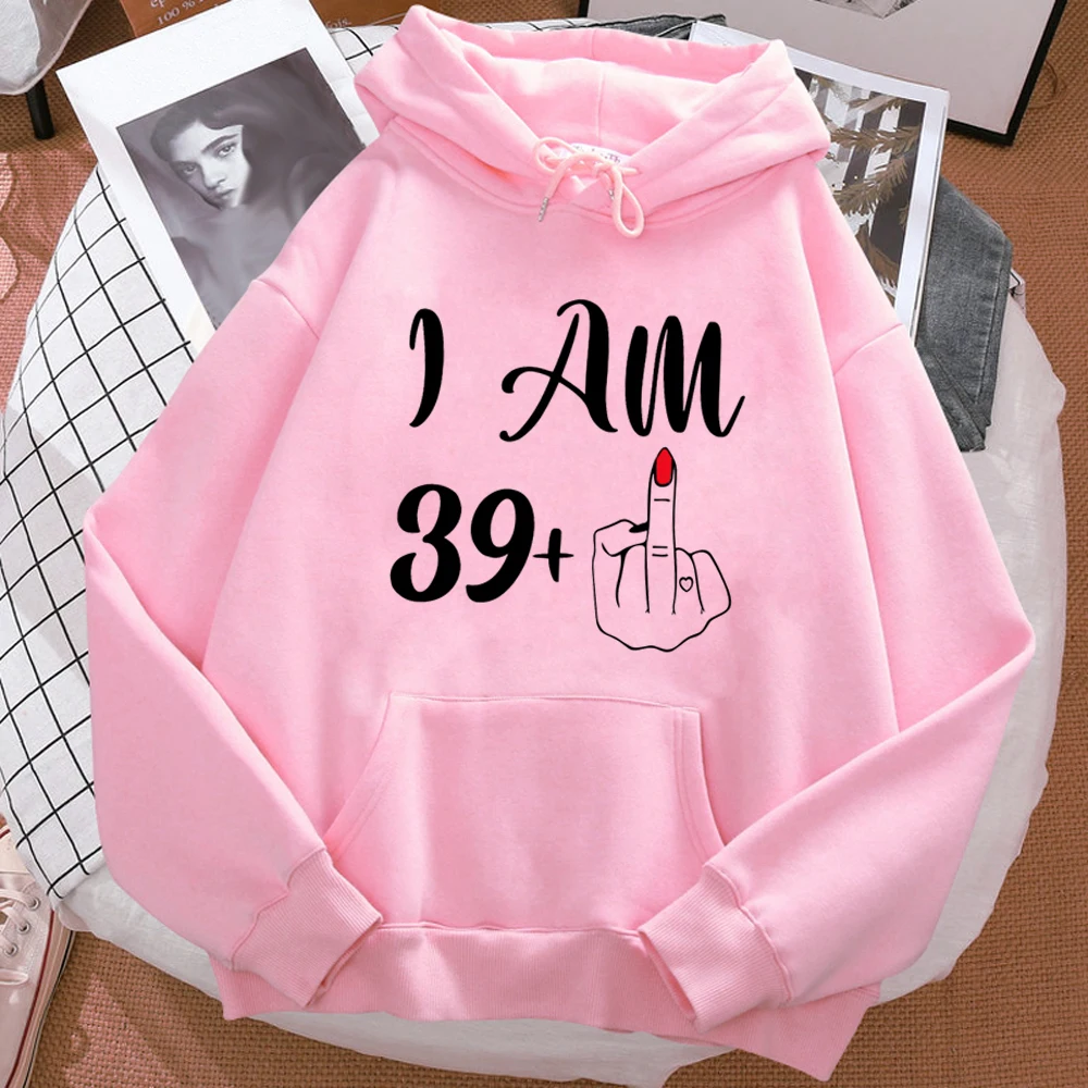 

40 Ans 40th Years Birthday hoodies women Winter y2k aesthetic sweat y2k aesthetic sweater Pullover female japanese sweatshirts