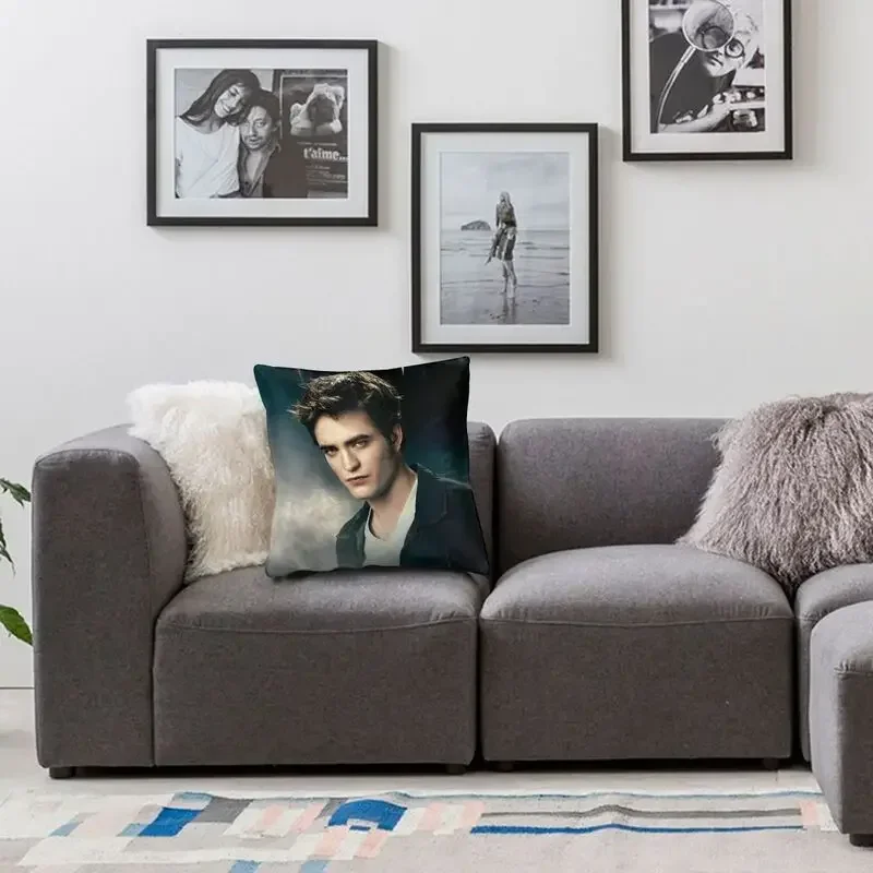 The Twilight Saga Edward Cullen Modern Pillow Cover Decoration Vampire Fantasy Film Car Cushion Case 3D Printing Sofa Cushions