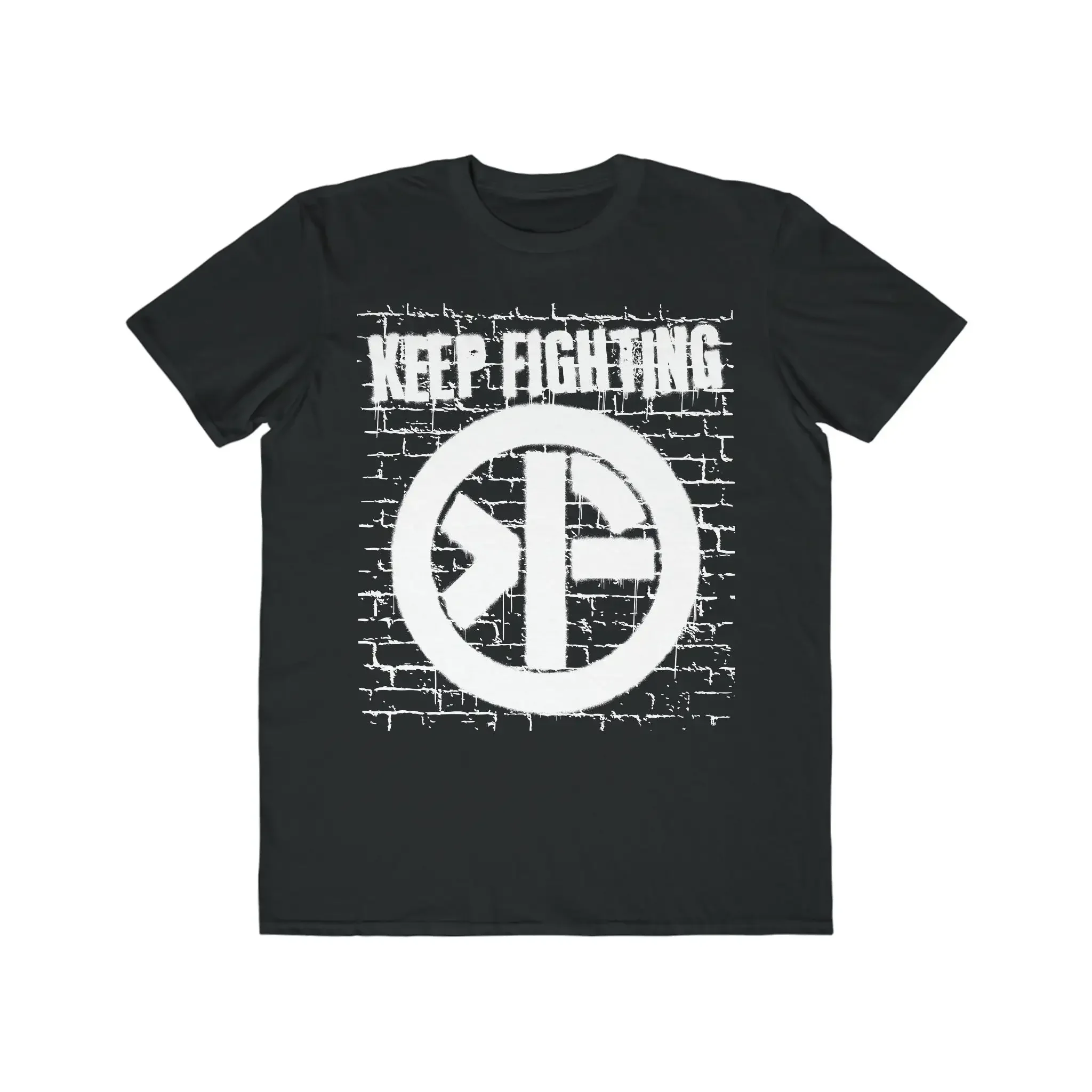 Keep Fighting Brick Wall T Shirt