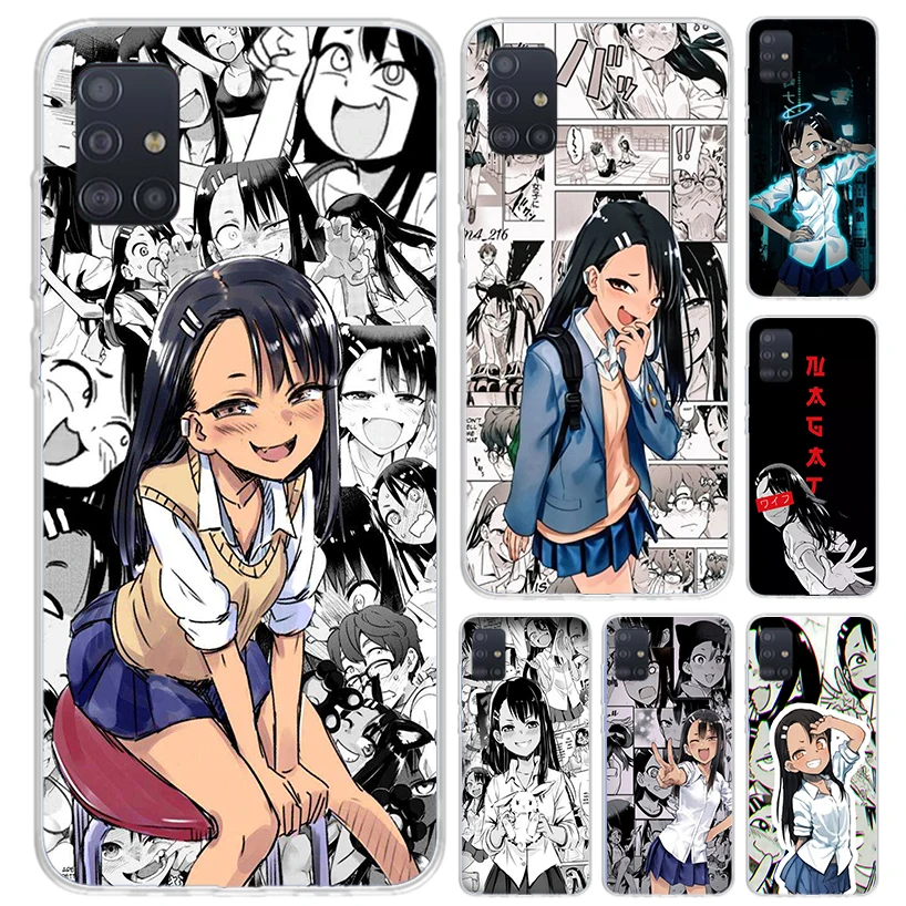 Nagatoro San Anime Aesthetic Phone Case for Samsung Galaxy A51 A50 A71 A70 A41 A40 A31 A30S A21S A20S A10S A20E A11 A01 A6 A7 A8