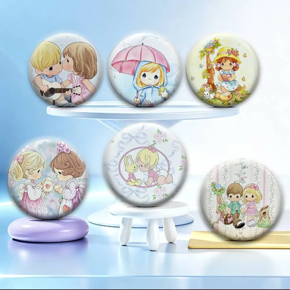 COOL P-Precious Moments    Badges Creative Tinplate Button PinsBrooch Badge Clothes Backpack