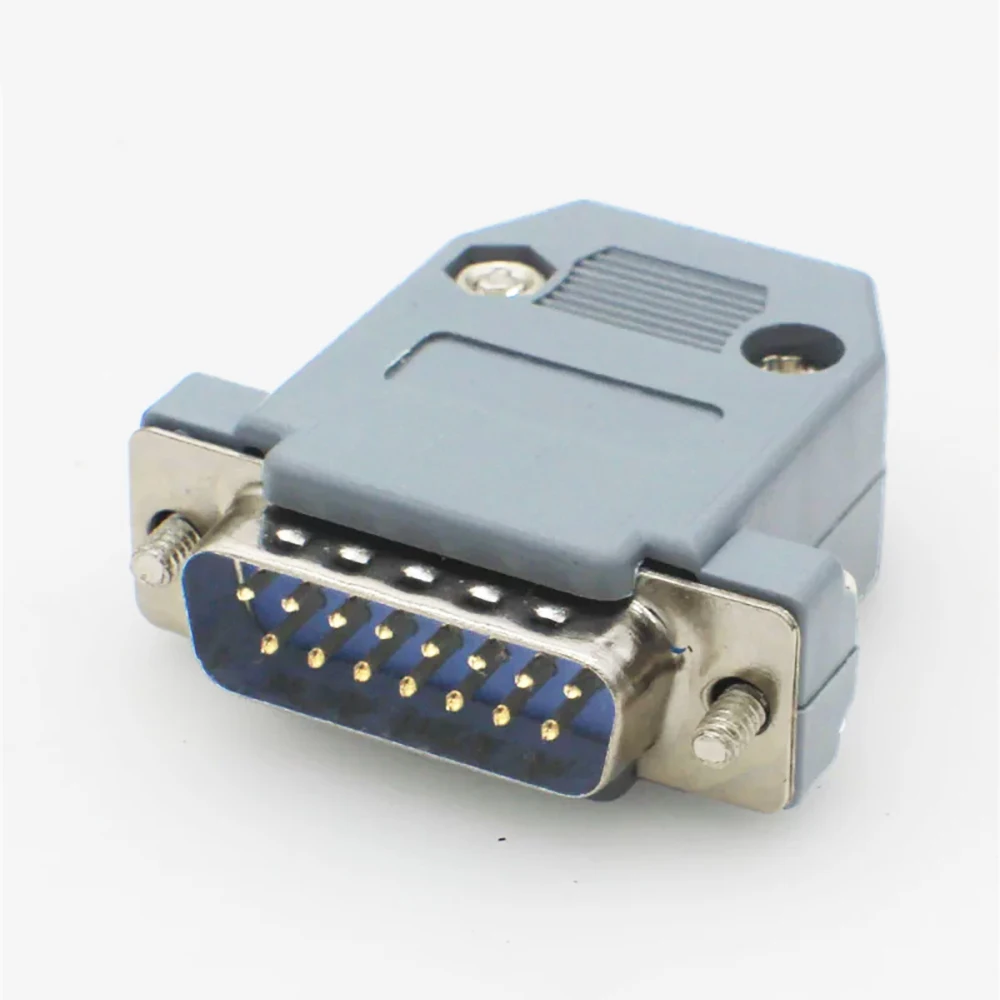 JCD 2Sets VGA Welding Plug DB9  DB15 Adapter Connector DB9/15 Female Male Port Socket Computer Video Interface