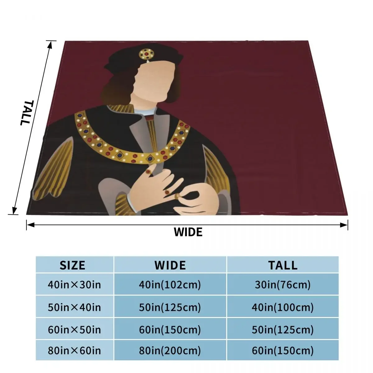 Richard III Throw Blanket valentine gift ideas For Decorative Sofa Multi-Purpose Blankets