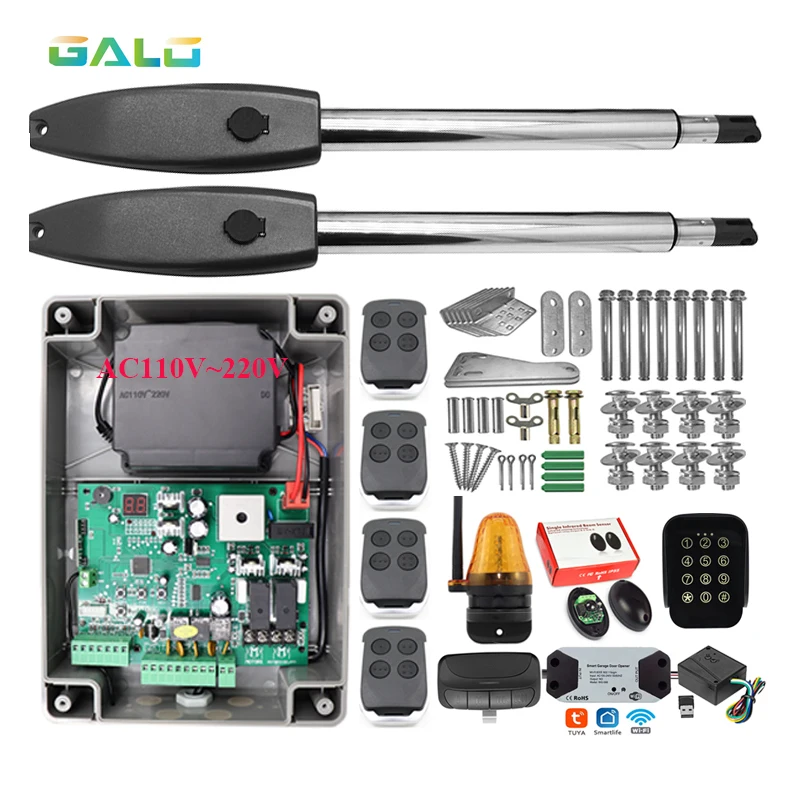 Swing Gate Opener/Electrical Gate Operator Motors Linear Actuator With Remote Control Kit Optional 300 to 400kgs