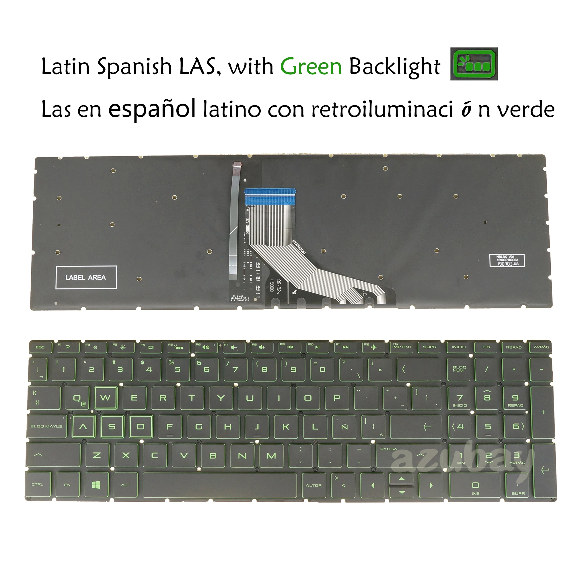 

Spanish Laptop Keyboard Hp 15-Ec0001La 15-Ec0002La 15-Ec0003La 15-Ec0004La 15-Ec0005La 15-Ec0061La 15-Ec0063La 15-Ec1021La 15-Ec1022La 15-Ec1024La 15-Ec1025La 15-Ec1026La 15-Ec1030La 15-Ec1031La 15-Ec1032La