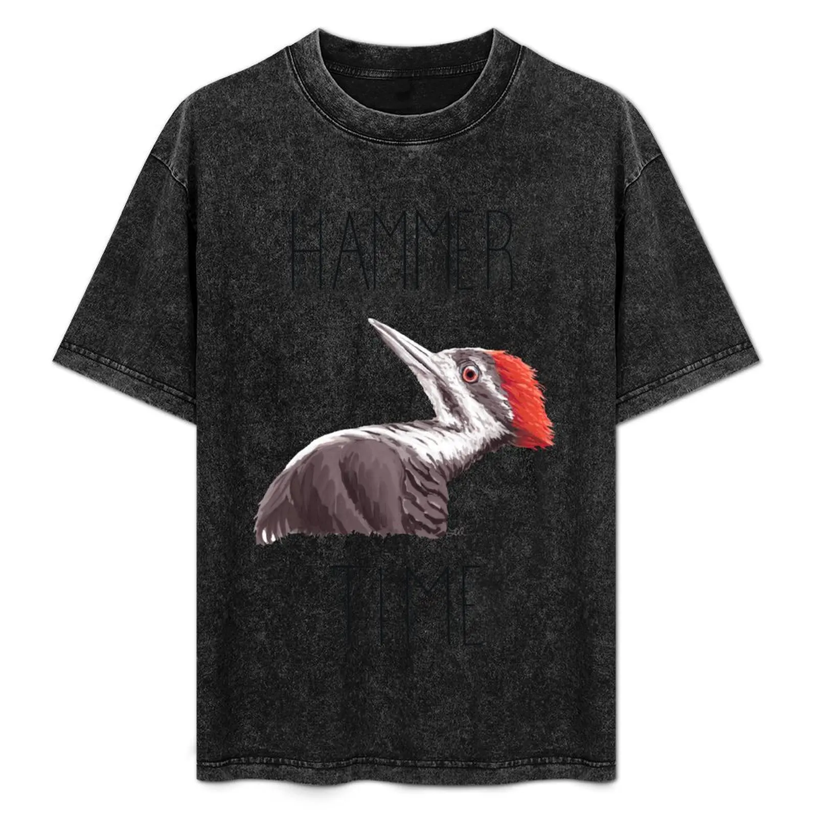 

Hammer Time (Pileated Woodpecker) T-Shirt Retro Graphic Print T-Shirt