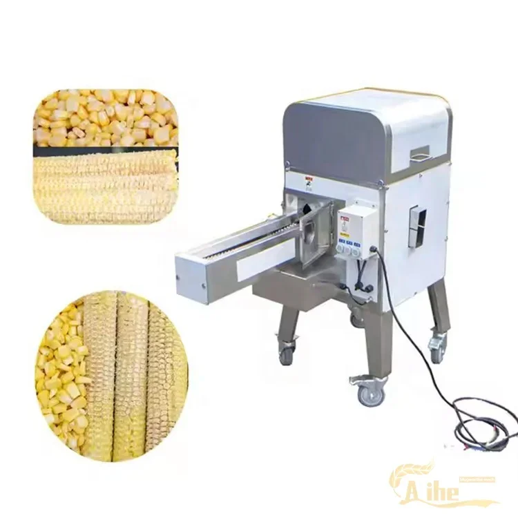 Fresh Sweet Corn Thresher High Capacity Shelling Peeling Machine with Efficient Seed Remover