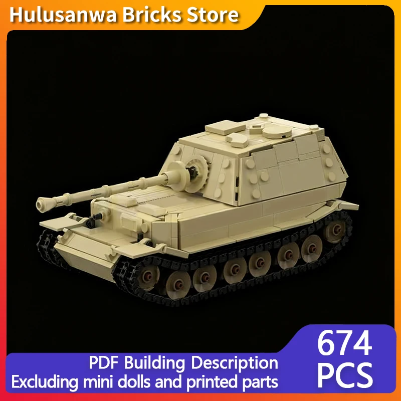 

Тигр P WW2 Военные танки Модель MOC Строительные кирпичи Военное оборудование Модульная технология Подарки Праздник Сборка Детские игрушки Костюм