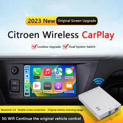 をnew wifi無線アップルcarplay androidの自動プジョー & シトロエンsmeg & mrnナック208 308 508 3008 & C4 DS3 DS5カーモニターサポートリバースカメラ