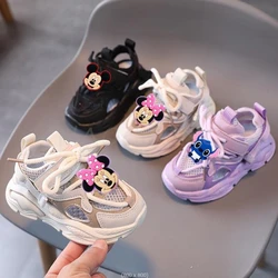 Estate Mickey Minnie bambini sandali traspiranti ragazzi morbidi e comodi scarpe da bambino all'aperto spiaggia bambini sandalo leggero