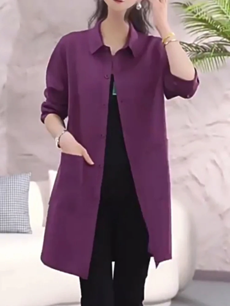 

Модная женская ветровка-куртка свободного кроя средней длины, повседневная, стройнящая, в корейском стиле, осенняя новинка