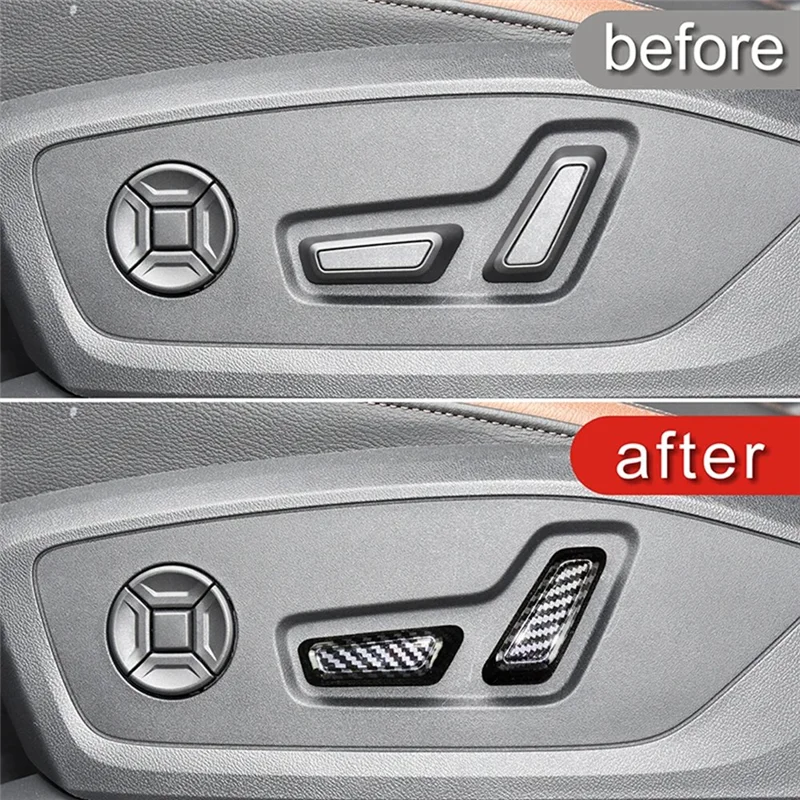 أزرار تعديل مقعد من ألياف الكربون يغطي زخرفة الكسوة للملحقات الداخلية Q3 2019-2023