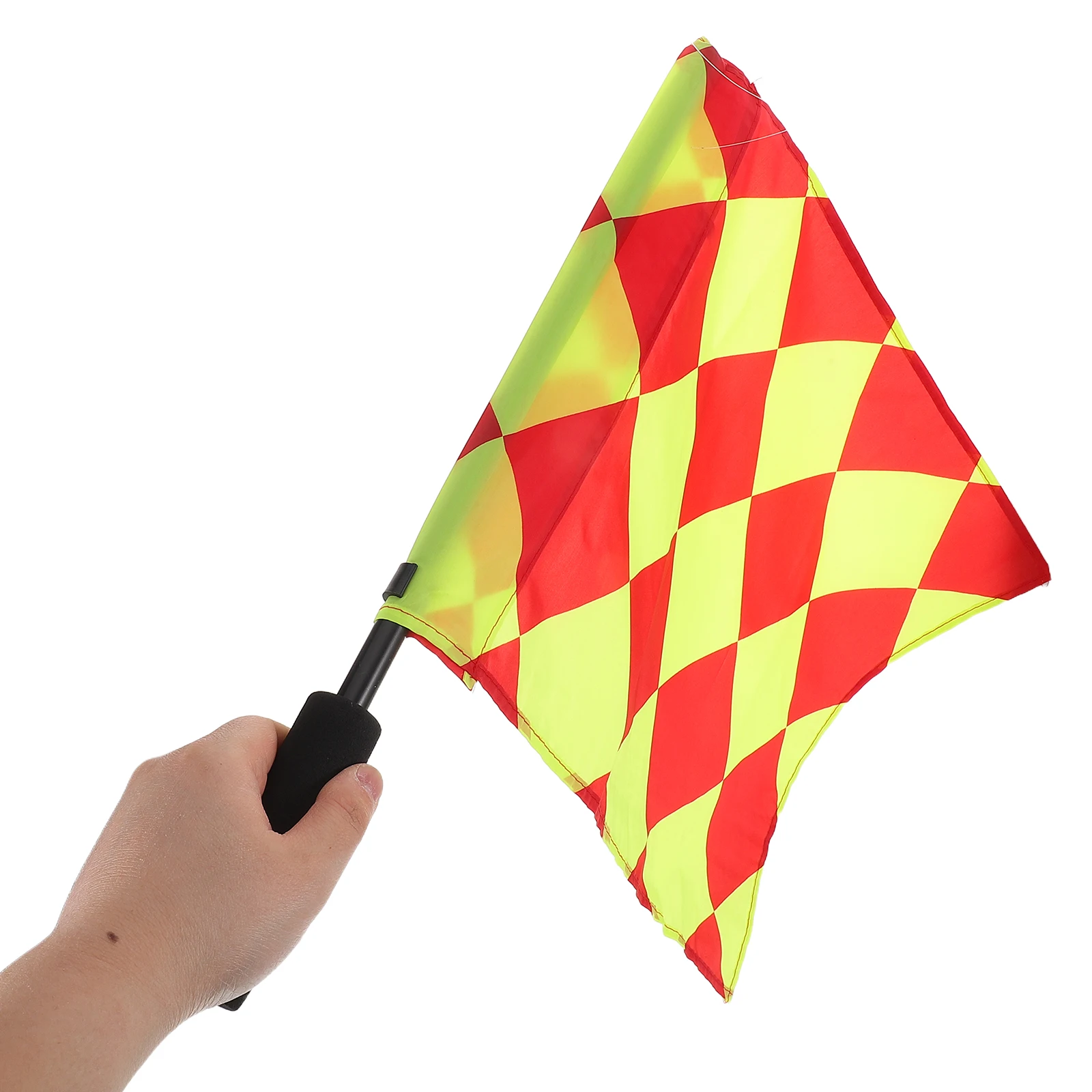 

2 Pcs Football Border Flag Linesman Gear Referee Penalty Flags Competition Major