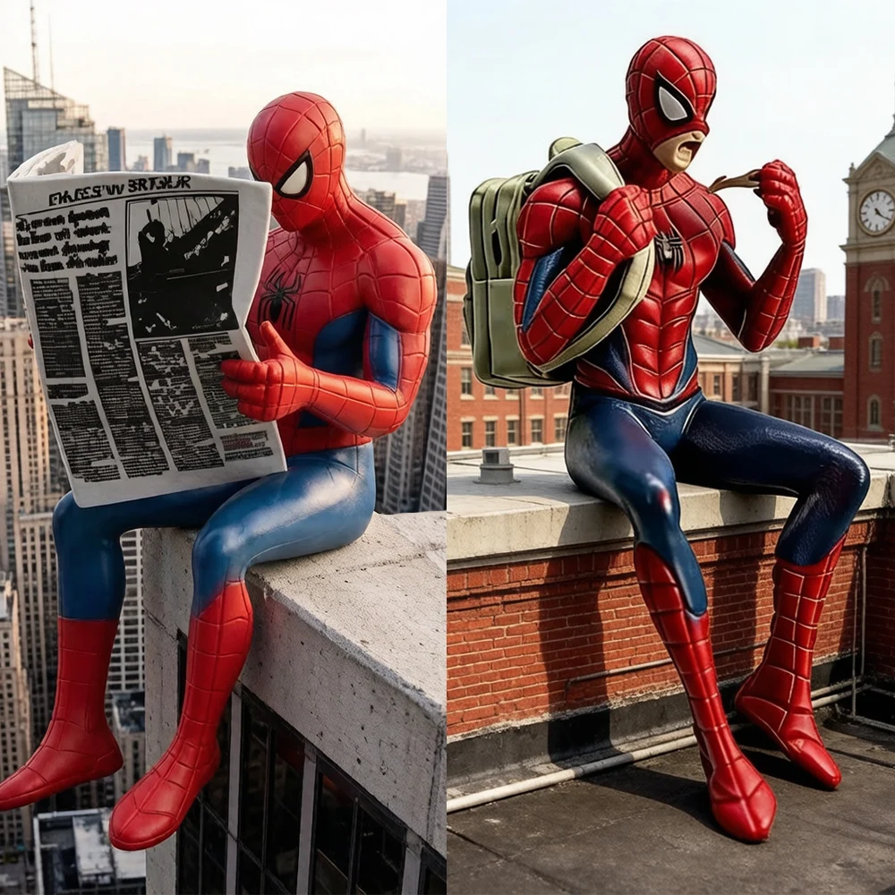 NEUE Spider-Man Peter Parker Superheld Anime-Modell 7-9cm Actionfigur Modell Figurine Halloween Sammlerstück Weihnachtsgeschenke Spielzeug