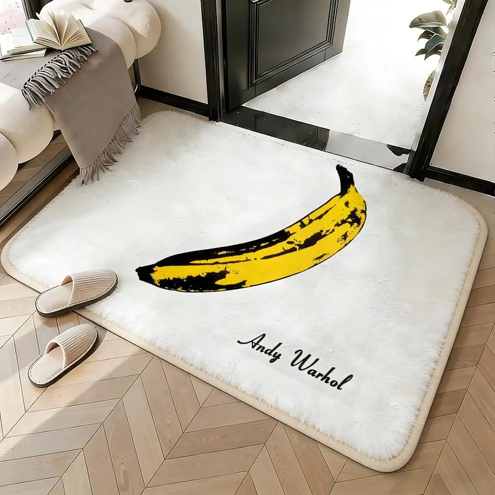Soft Absorbent Non-Slip Rug Artist Andy Warhol Floor Mat Home Decor Doormat Bedroom Floor Mat Shower Carpet