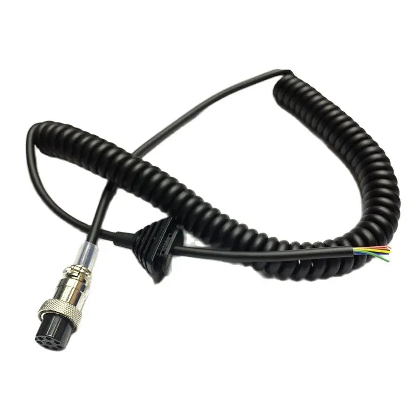 Car radio aviation plug microphone cable DR635/DR620 microphone cable EMS53/EMS57 microphone cable 8-core