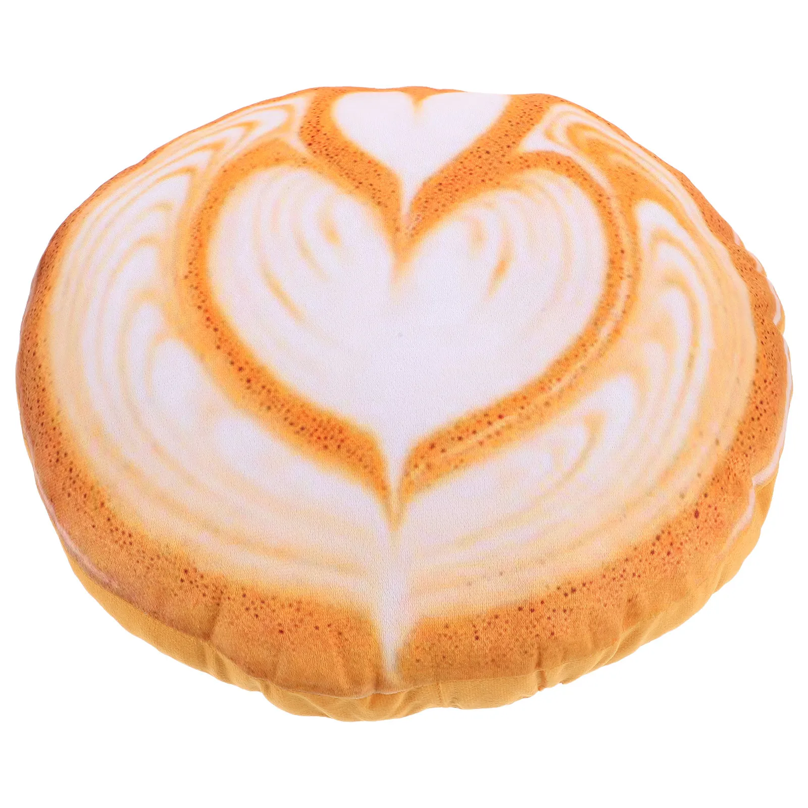 Latte Art Inspired Decorative Pillow Cute Cartoon Style Comfortable Lounge Napping Support Versatile for Sofa Bed