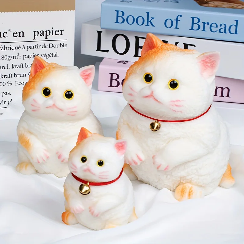 Handgemaakte Schattige Kleine Kat Taba Squishy Speelgoed Stress Ornamenten Decompressie Zachte Zintuiglijke Squeeze Fidget Speelgoed Voor Volwassenen Kinderen
