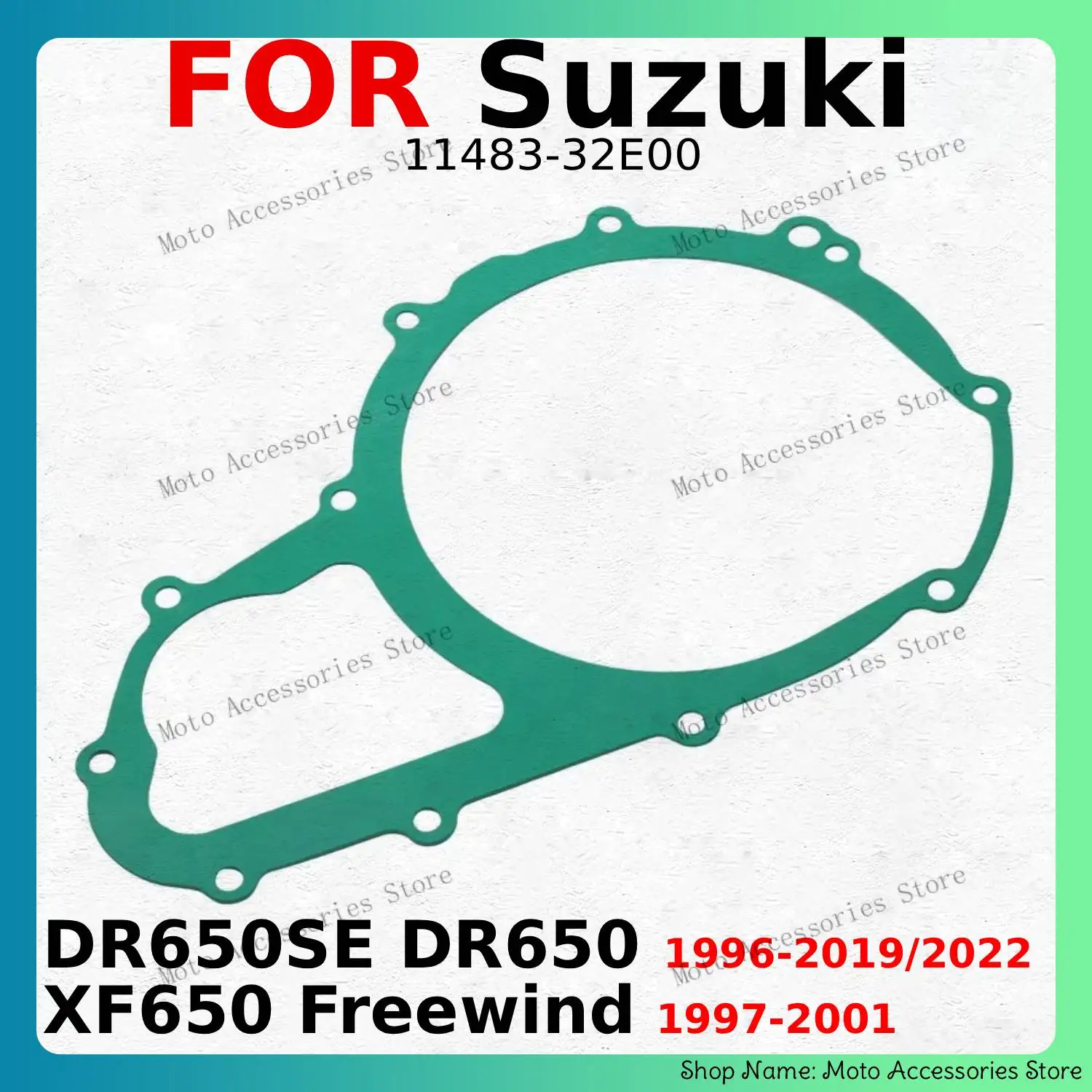 Generator Cover Gasket For Suzuki DR650SE DR650 1996-2019/2022 Suzuki XF650 Freewind 1997-2001 OEM:11483-32E00