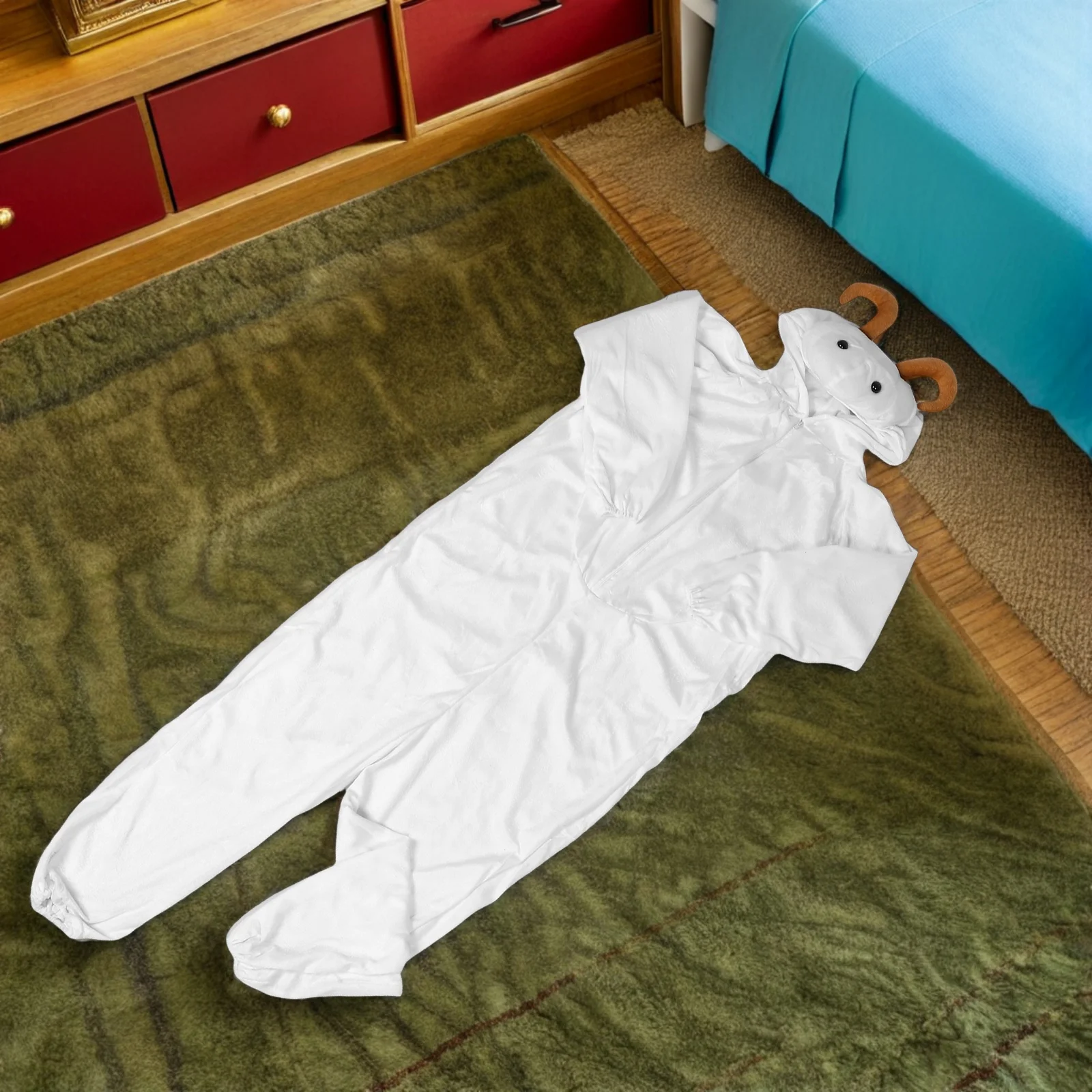 어린이 염소 할로윈 의상 140cm 동물 무대 공연 의상 축제 드레스 업 코스프레 액세서리 염소 의상 어린이