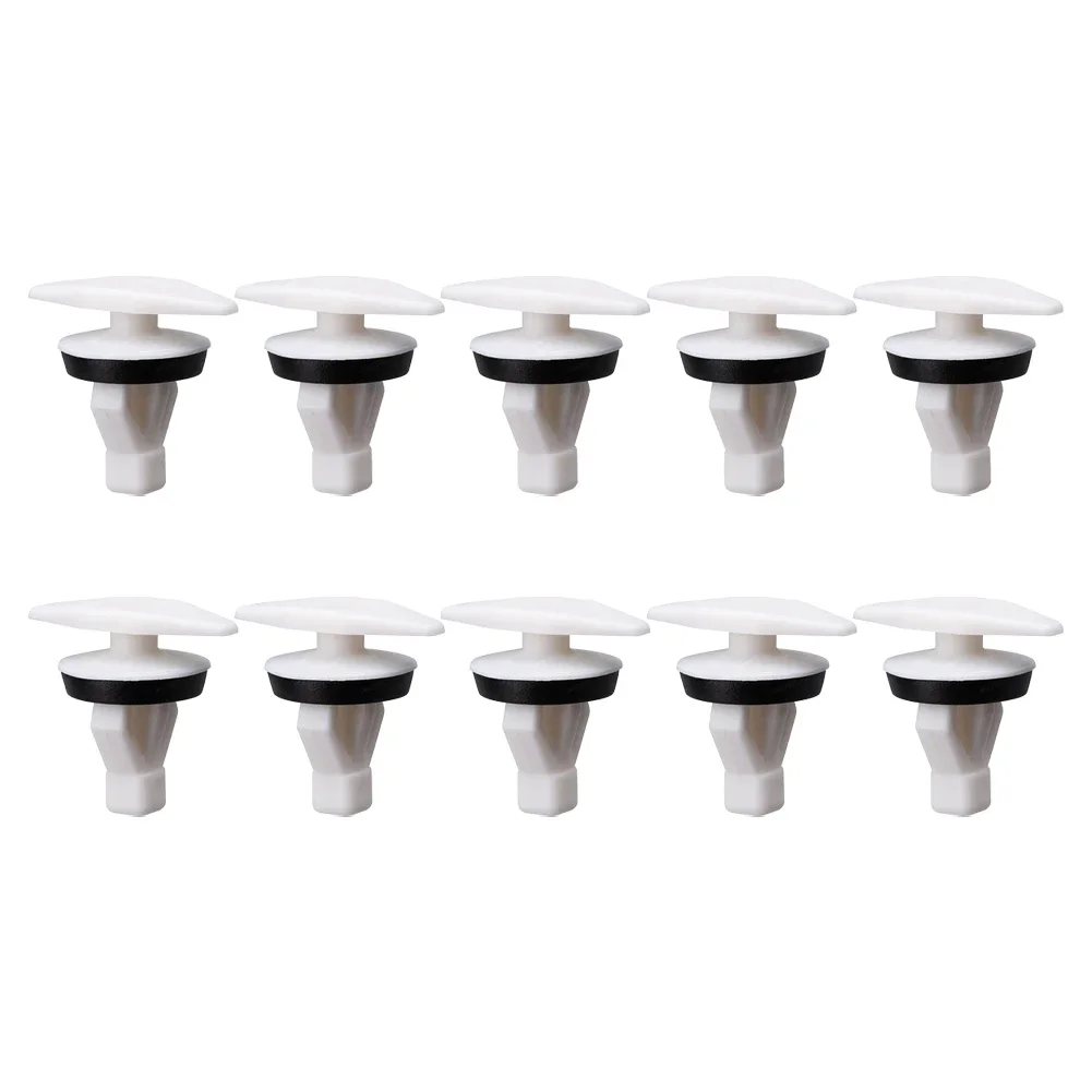 8E0837485D Door Seal Clips White Color 10pcs Accessories For A4 High Quality Lightweight Plastic Material Reliable