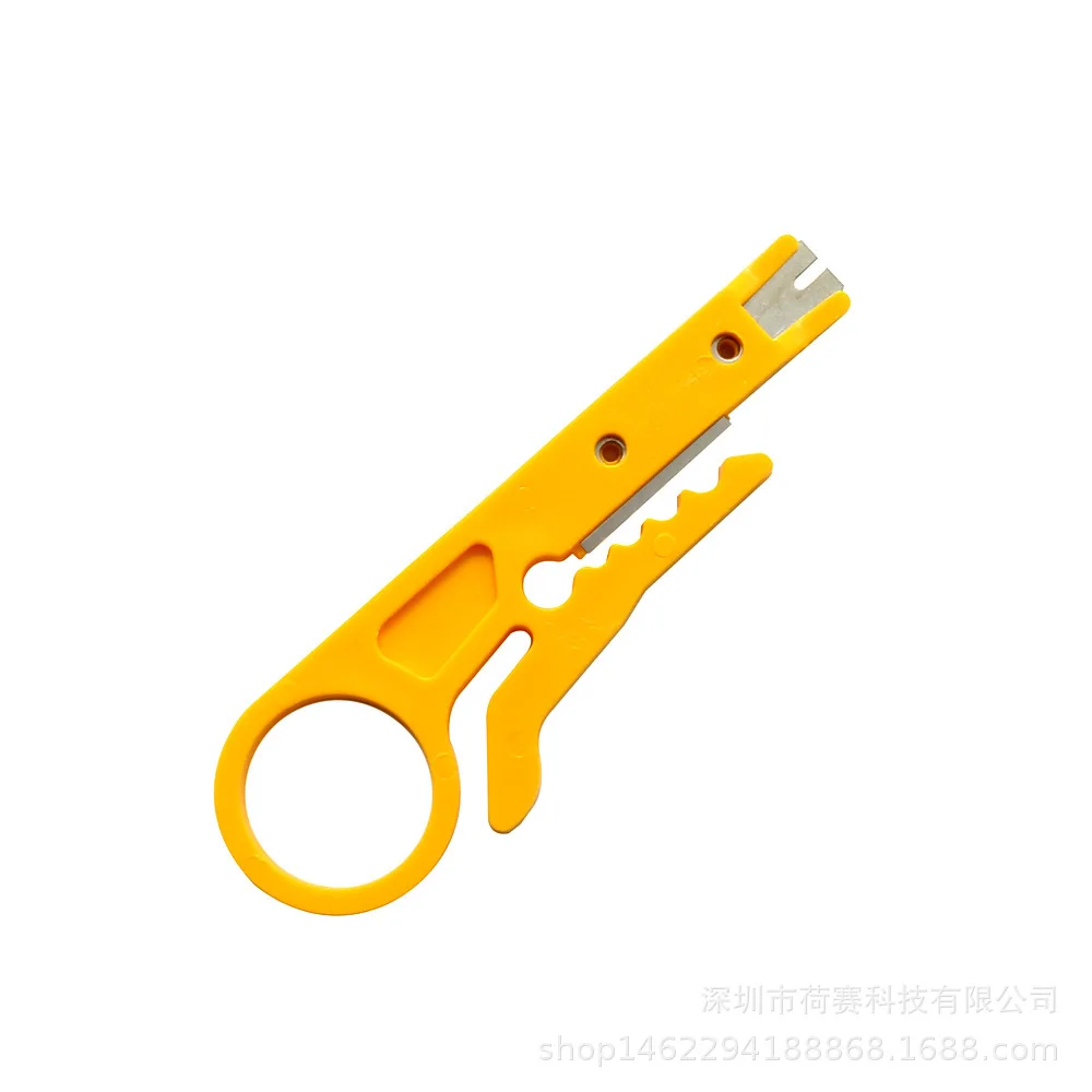 Yellow Wire Stripper, Simple and Practical Tool, Small Card Wire Cutter for Wiring Network Cables hand tools