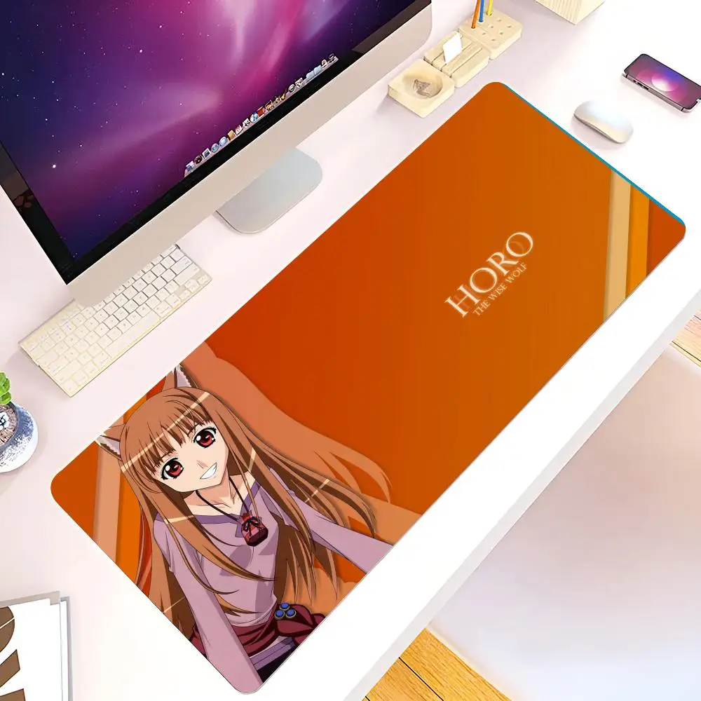 Holo (Spice & Wolf) Mouse Pad Hot Sales mause pads all might Office Mice Gamer Soft mause pads Gaming Large Deak Mat 700x300mm c