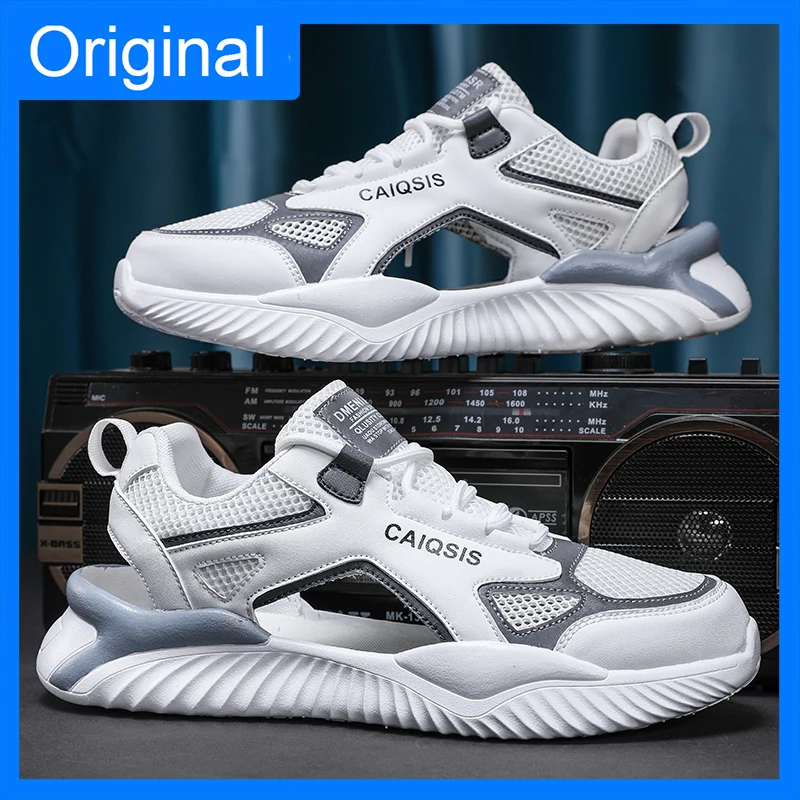

Мужские кроссовки, летние дышащие легкие удобные повседневные уличные молодежные модные прогулочные туфли с мягкой подошвой