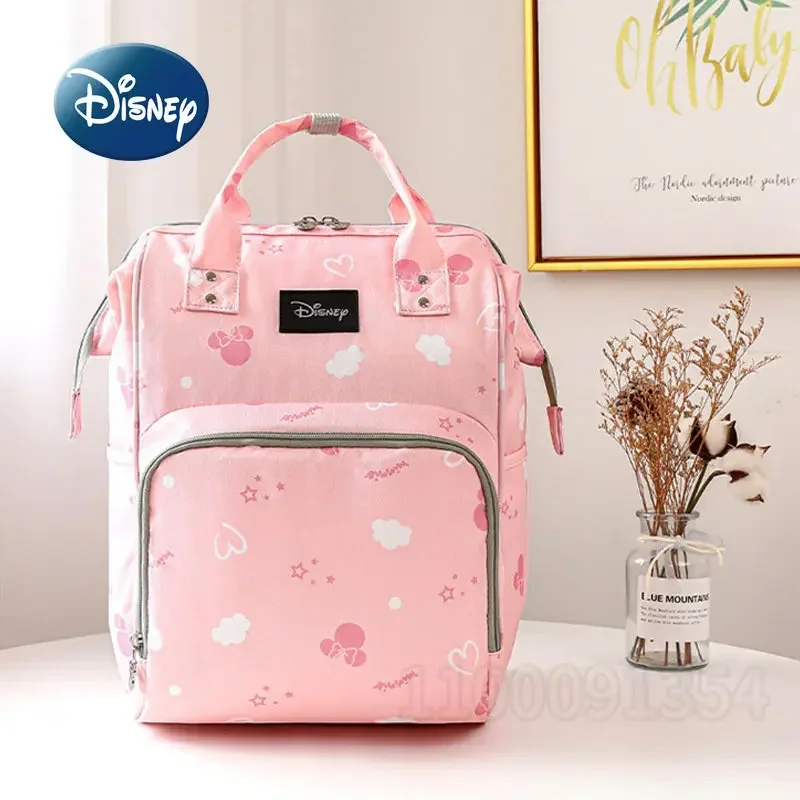 Disney Mickey Original Neue Windel Tasche Rucksack Luxus Marke Baby Windel Tasche Große Kapazität Multi-funktion Cartoon Baby Tasche