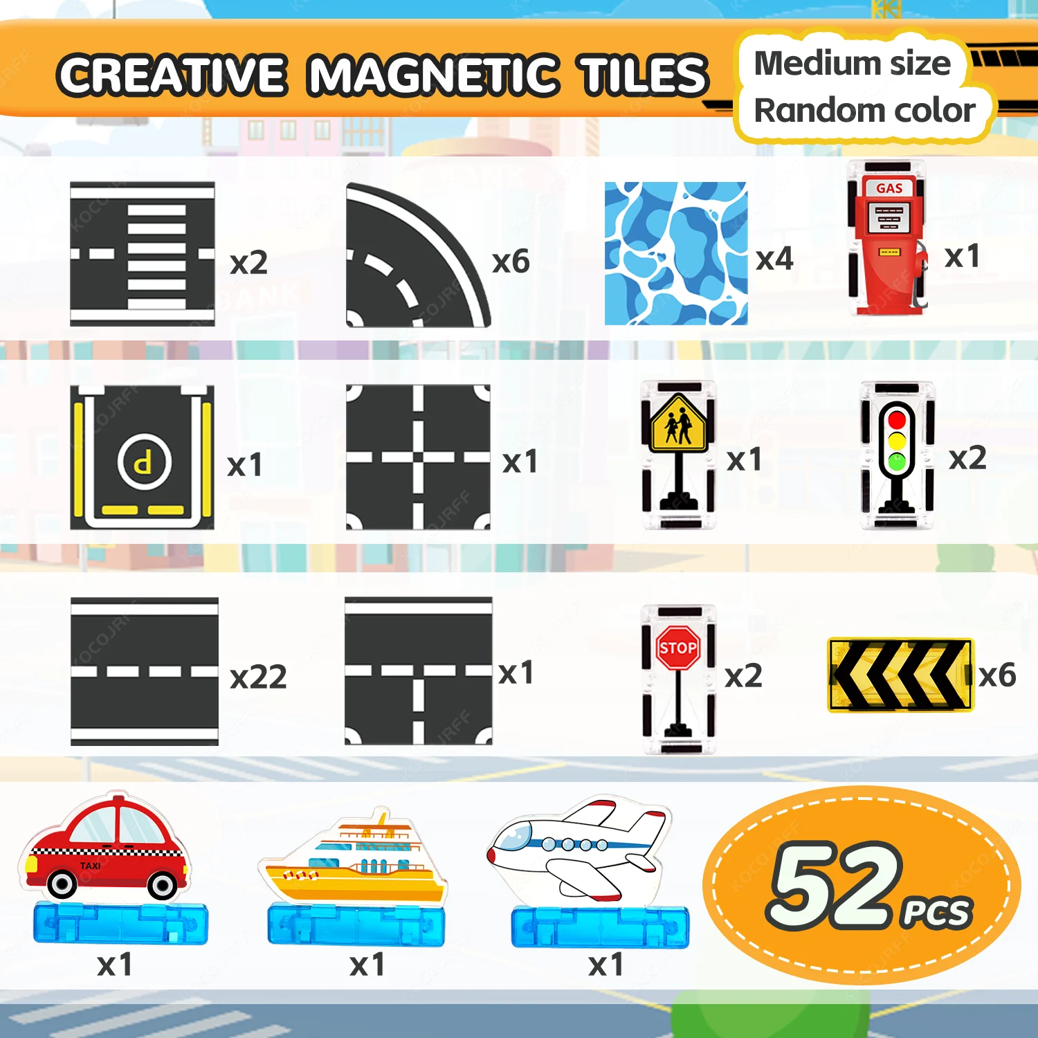 Variant: 52Pcs