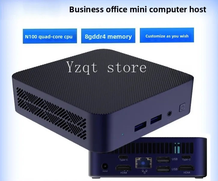 Mini computer customization N100 quad-core desktop body fit placement Micro computer office Mini host customization