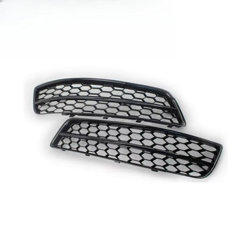 High Quality Car Accessories Front Bumper Led Fog Lamp Frame Honeycomb Mesh Grills for audi A3 8P  ABS Black Silver 2007-2012