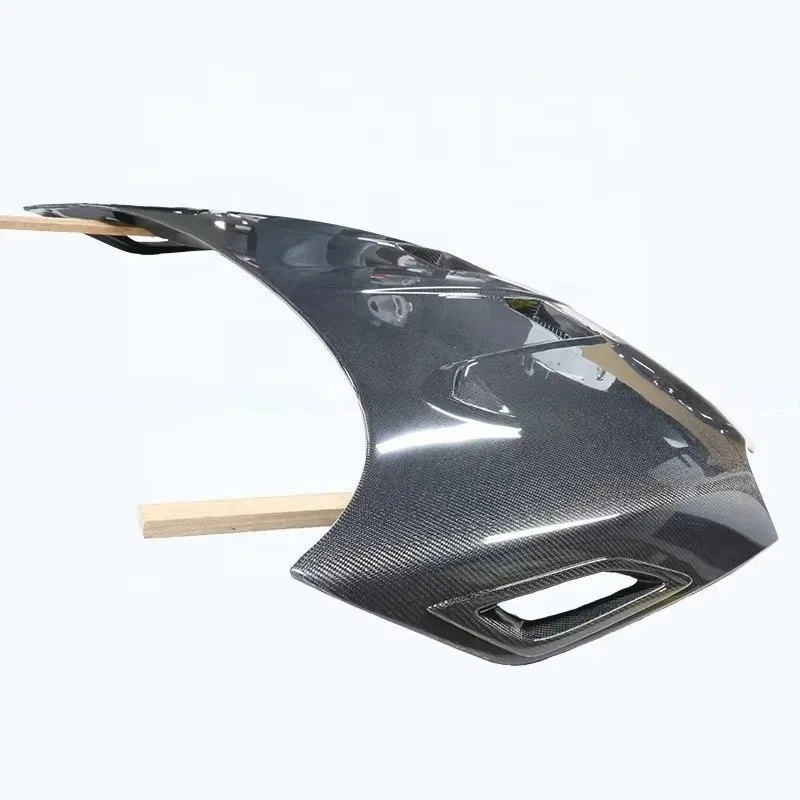 For 2007-2024 Fiat 500 595 695 Abarth DLF6 Style Carbon Fiber Vented Hood Car Engine Bonnet Cover Exterior Tuning Body Kit view 4