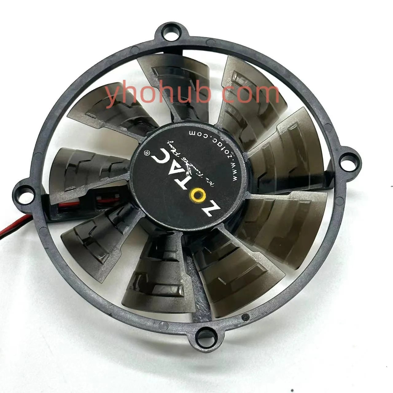 Rqet Fan DC 12V 0.30A Dia.75mm C.T.C 63mm ventola di raffreddamento Server a 2 fili