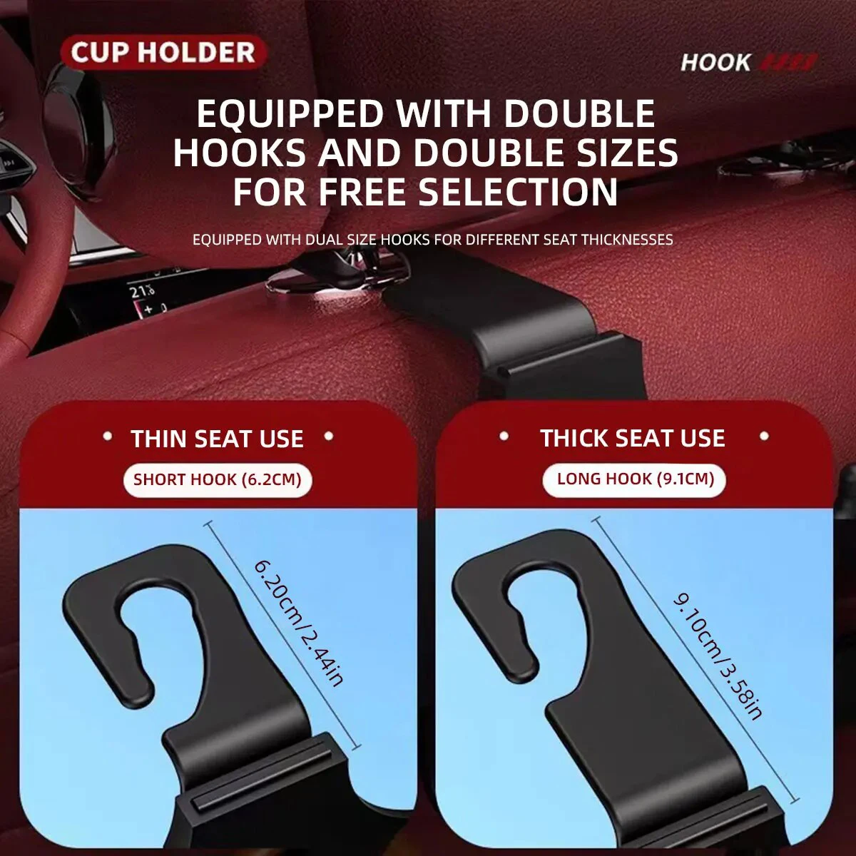 Car Seat Back Water Cup Holder Hook Storage Box Vehicle Drinks Storage Hanger For Honda Civic Fit Jazz Accord Pilot CRV Odyssey