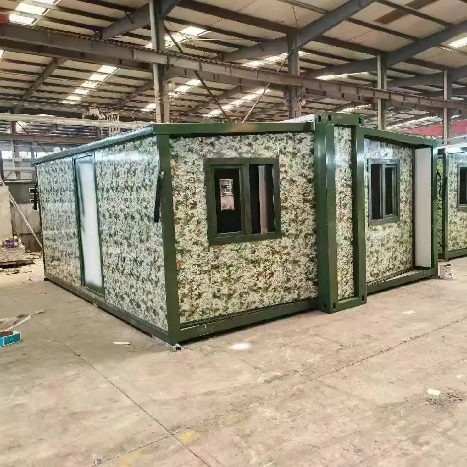 High Quality 3 Bedroom Prefab Foldable House Great Visibility Prefabricated Movable Modern Double Wing