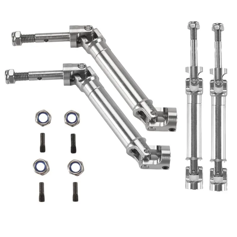 FBIL-8Pcs Metal Stainless Steel Drive Shaft CVD For 1/10 Traxxas Slash Rustler Stampede VXL 4X4 4WD RC Car Upgrade Parts
