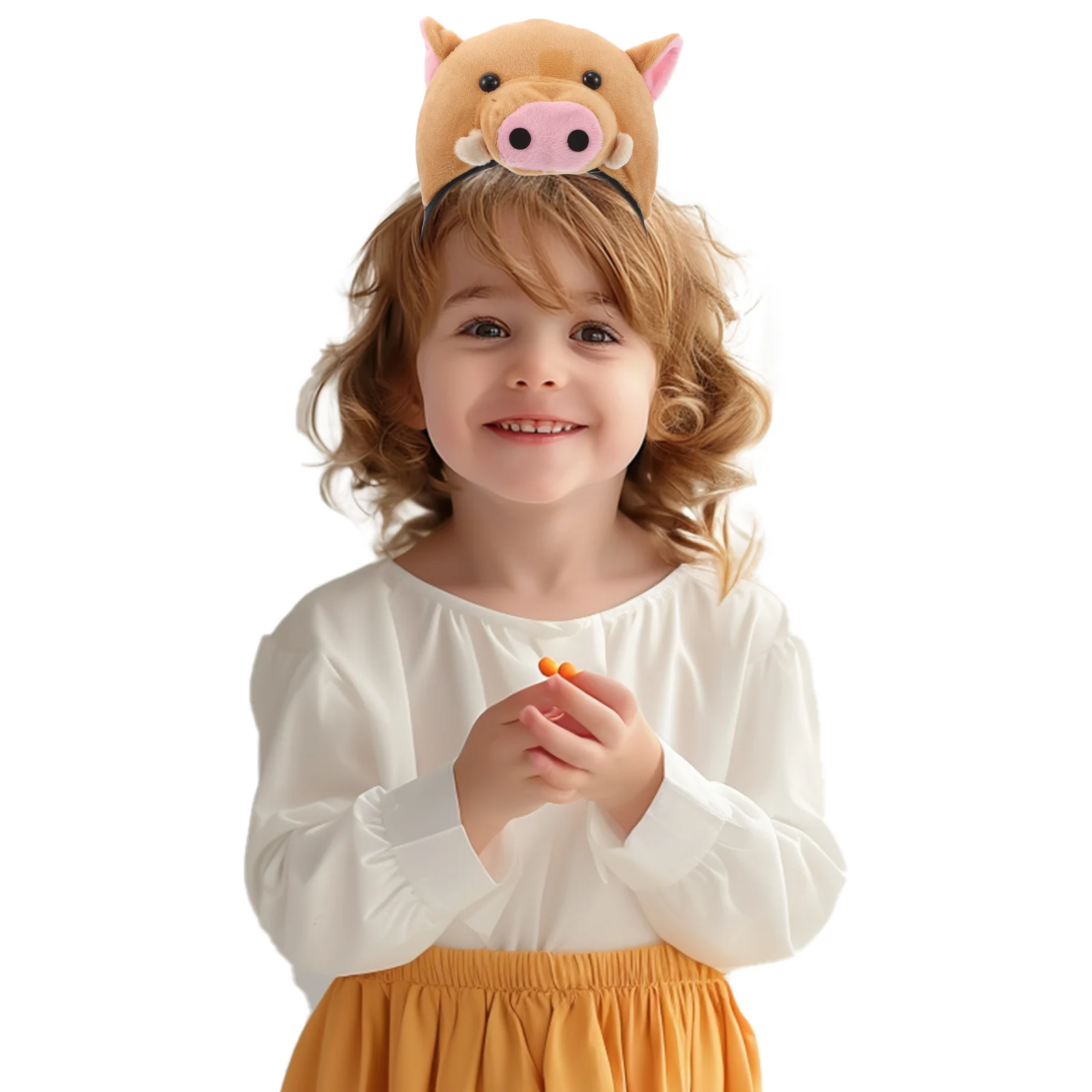 Lovely Pig Ears Headband for Children Cute Animal Hairband Soft Cloth Design for Party Favors Performance Photo Props Kid