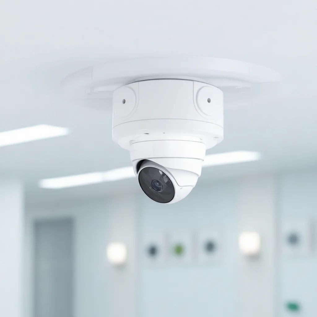 CCTV Dome Camera Housing Base Ceiling Wall Holder Plastic Bracket Adjustable Rotation Hidden Wiring Protection Stand