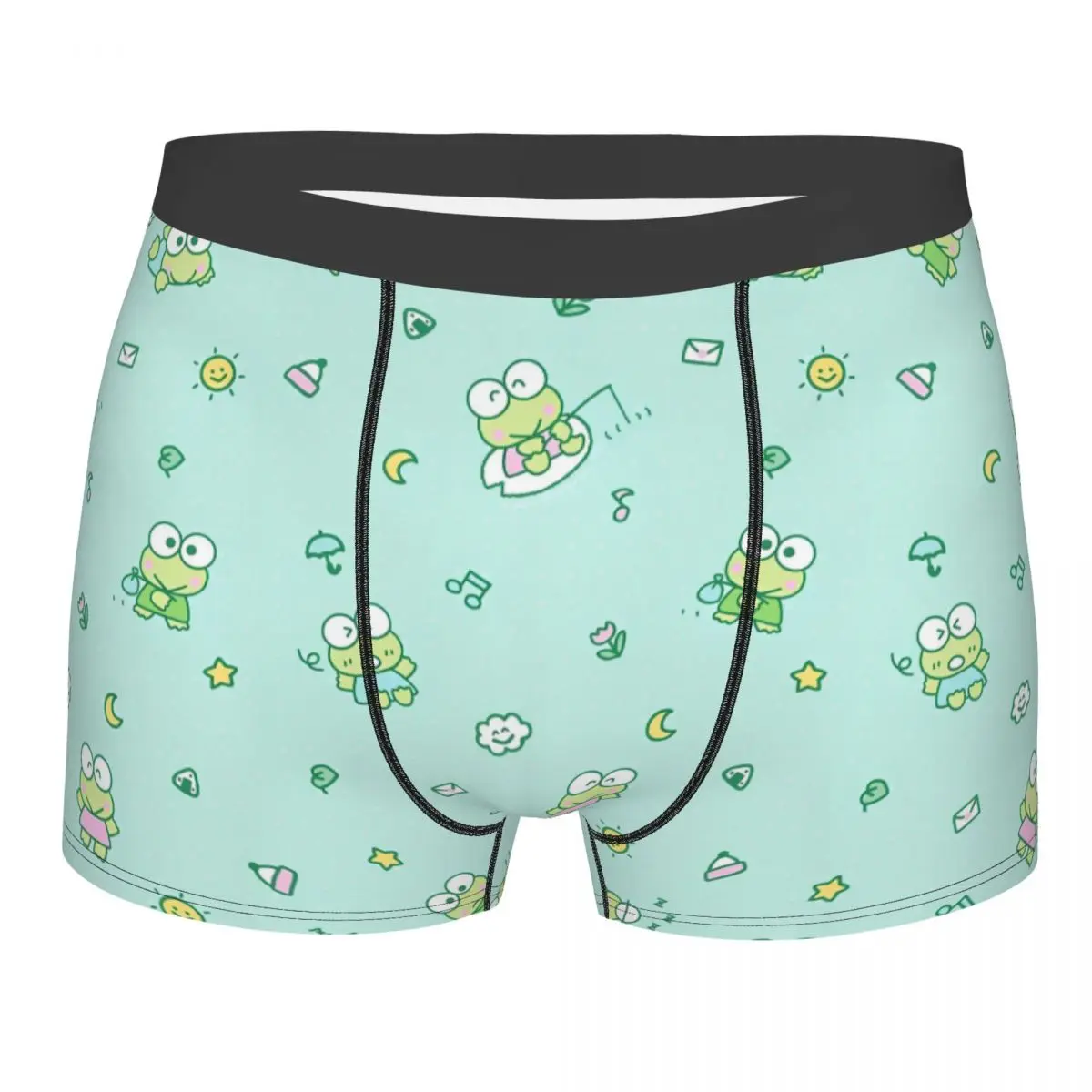 Sanurgente Kawaii My Melody Anime Boxer Shorts pour hommes, sous-vêtements longs, culottes amusantes, caleçons respirants pour zones me, grande taille