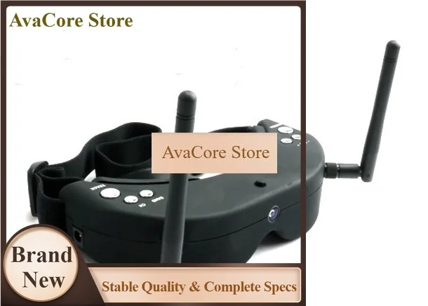 AvaCoreFPV Goggles 5 8G 48 Channels With Head Tracking For Drone Racing SKY01S HD Video Glasses