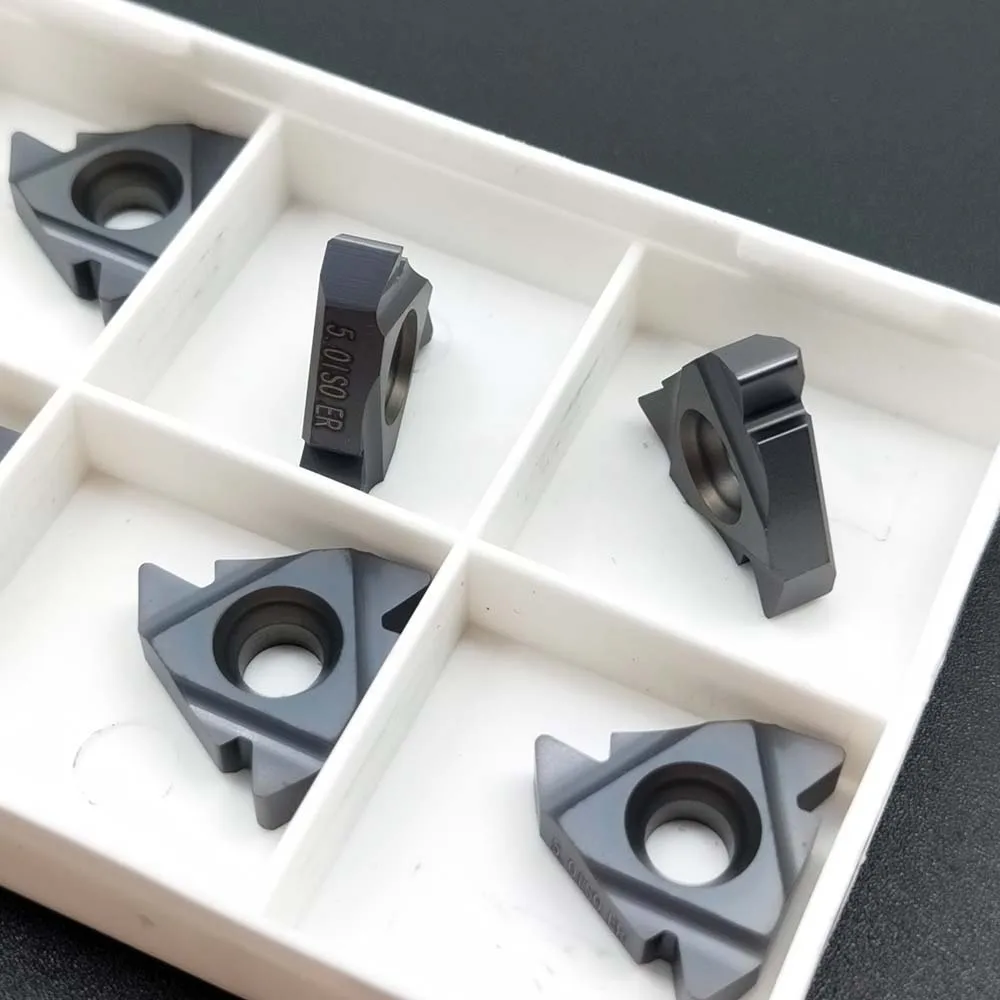 10pcs 22ER 5.0ISO 22ER 5.0 ISO 22 ER 5.0ISO Carbide Thread Inserts Turning Tools Cutter Lathe Threading Blade for stainless stee