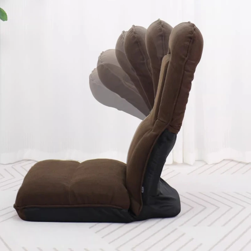 Multi-Function Floor Lounger, Ergonomic Backrest Chair for Gaming & Relaxation, Foldable Tatami Seat & Cushion Pad