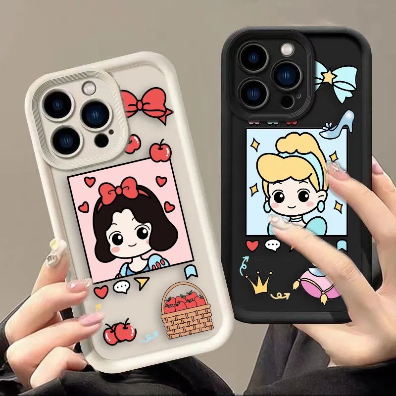 Princess Ariel Jasmine Snow White Case For OPPO A31 A38 A52 A53 A53S A54 A55 A57 A58 A72 A74 A76 A78 A93 A94 A96 A98 A17 4G Case