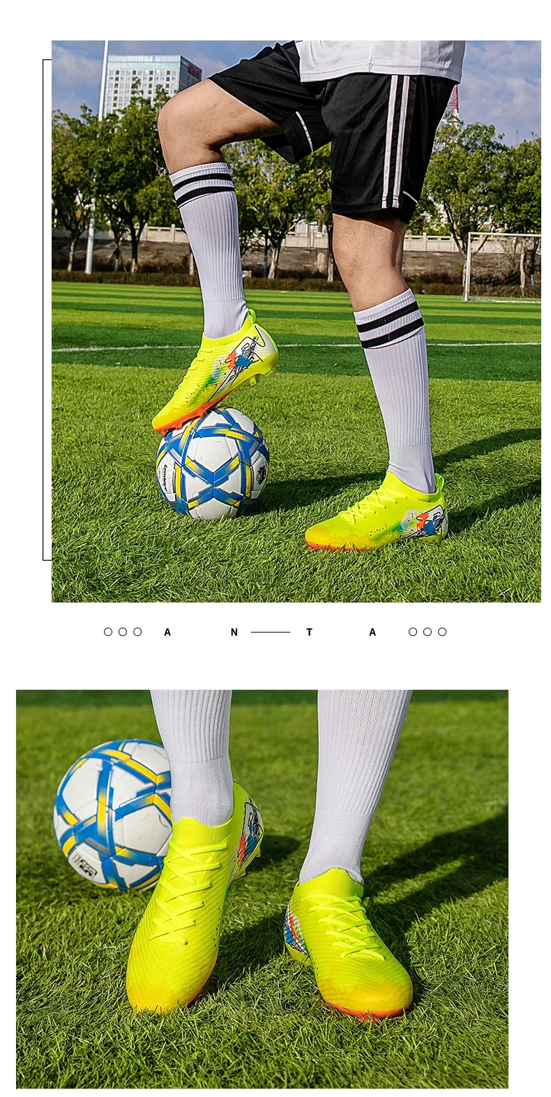 Neue Herren Fußballschuhe Trainingsschuhe Fußballschuhe mit langen Stollen Ultraleichte Fußballschuhe FG Rutschfeste Outdoor-Schuhe Dropshipping – Detail 20