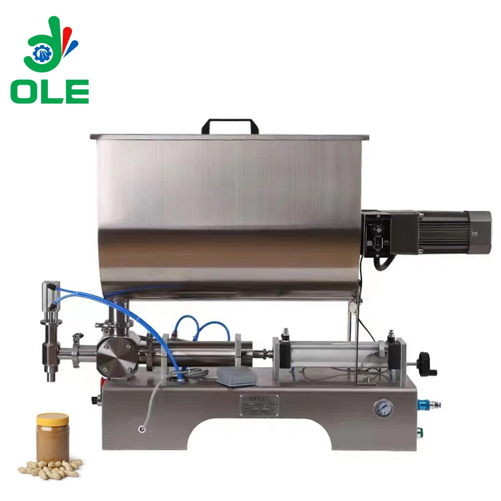 

Pneumatic Horizontal Small Scale 50-500ML 100-1000ML 250-2500ML Liquid Paste Honey Gel Oil Peanut Butter Filling Machine