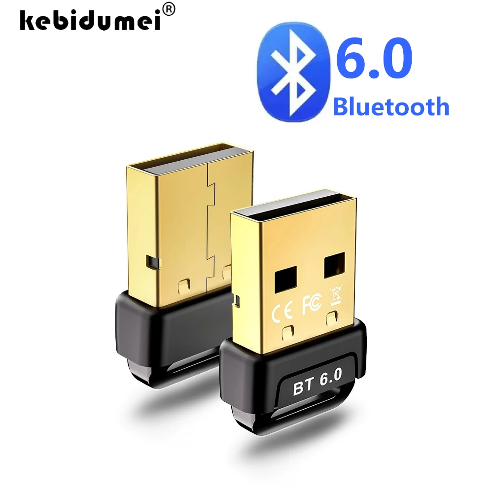 

USB-адаптер Bluetooth 6,0, аудио USB-приемник-передатчик для ПК, ноутбука, беспроводной USB-адаптер для клавиатуры/мыши/наушников/пика