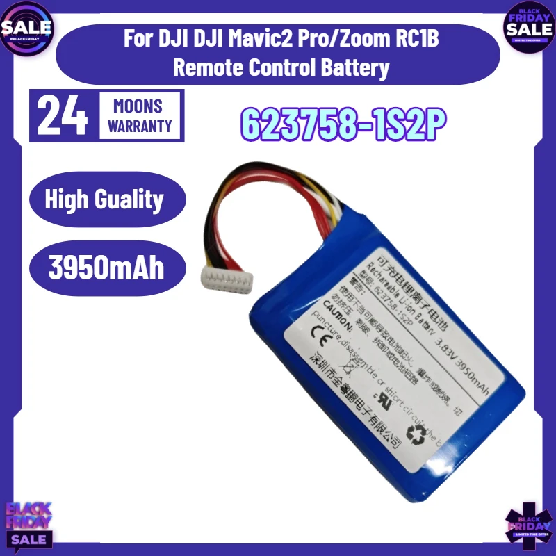 3.83V 3950mAh 623758-1S2P Battery for DJI DJI Mavic2 Pro/Zoom RC1B Remote Control Battery Pro Li-po Polymer Rechargeable