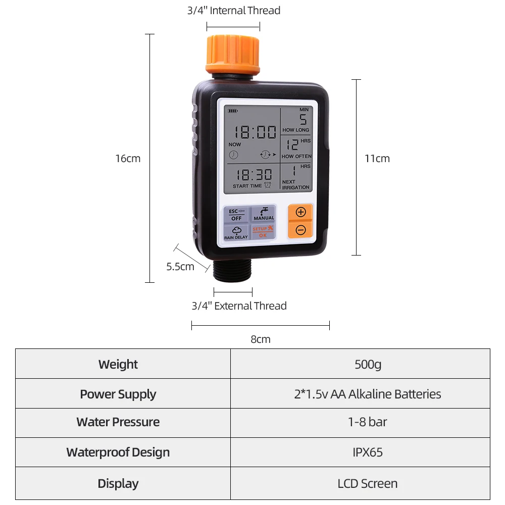 Automatic Programmable Digital Water Timer 3\